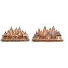 GIOCOPLAST NATALE SP - GCP31618073 VILL WOOD-CHARM C/3CASET,LED BAT,24X28X1
