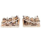 GIOCOPLAST NATALE SP - GCP31618088 VILL SU PENDIO WOOD-CHARM C/MOV E LED BA