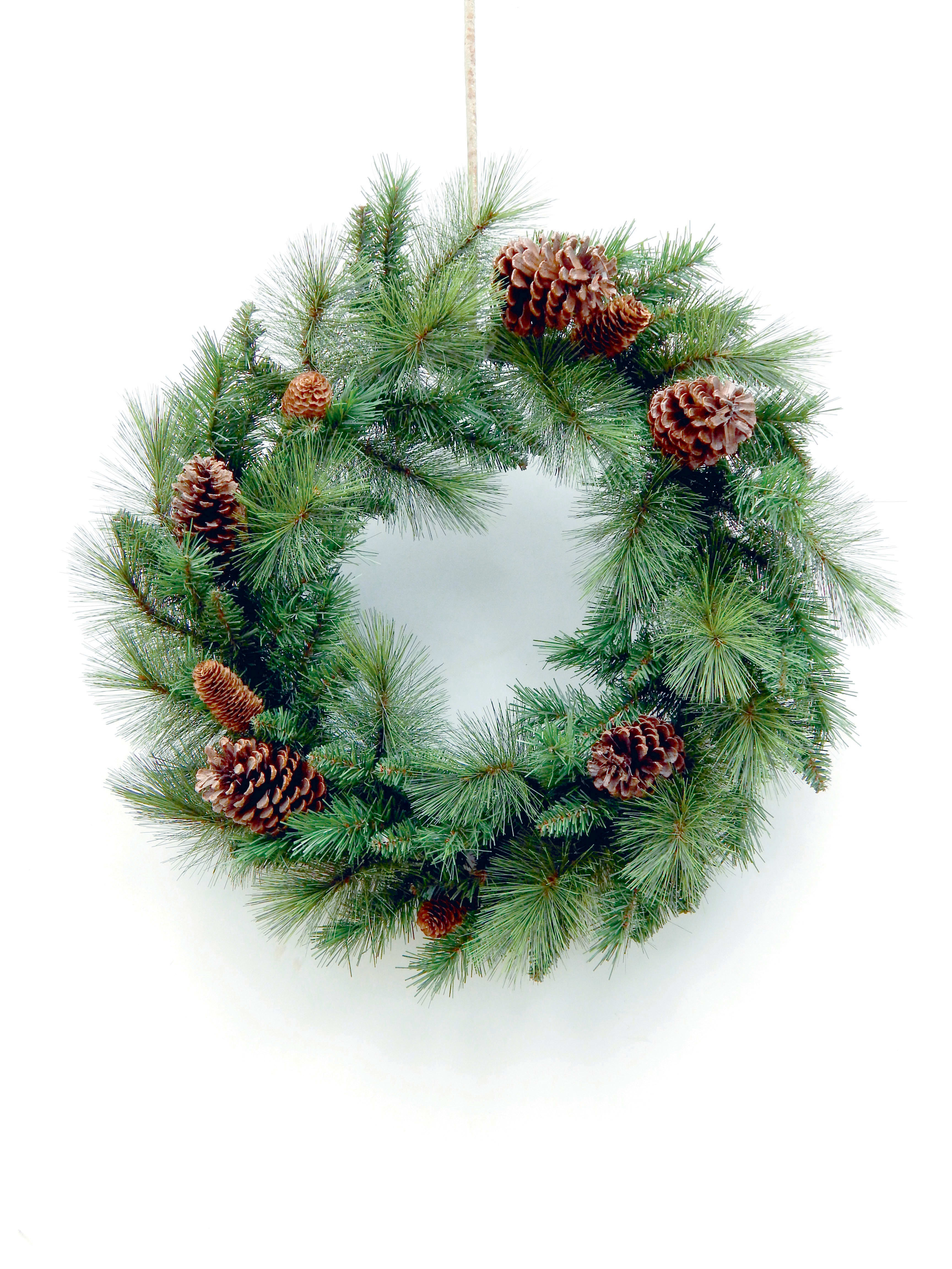 GIOCOPLAST NATALE SP - GCP32011927 CORONA VERDE CON PIGNE CM 60