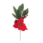 GIOCOPLAST NATALE SP - GCP33019179 PICK STELLA DI NATALE CON DECORI 40 CM