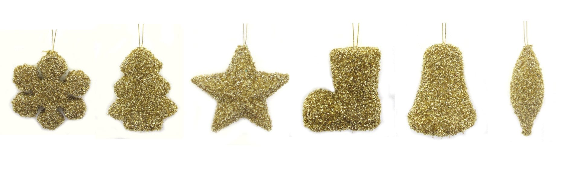 GIOCOPLAST NATALE SP - GCP40018308 ADDOB ORO CRYSTAL CHIC 9 CM, MOD. ASS.