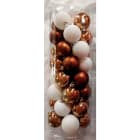 GIOCOPLAST NATALE SP - GCP43012212 CIL. 40 SFERE D.60 BIANCO/MARRONE,