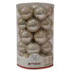 GIOCOPLAST NATALE SP - GCP43021103 CIL. 30 SFERE PERLATE D.60 CHAMPAGNE