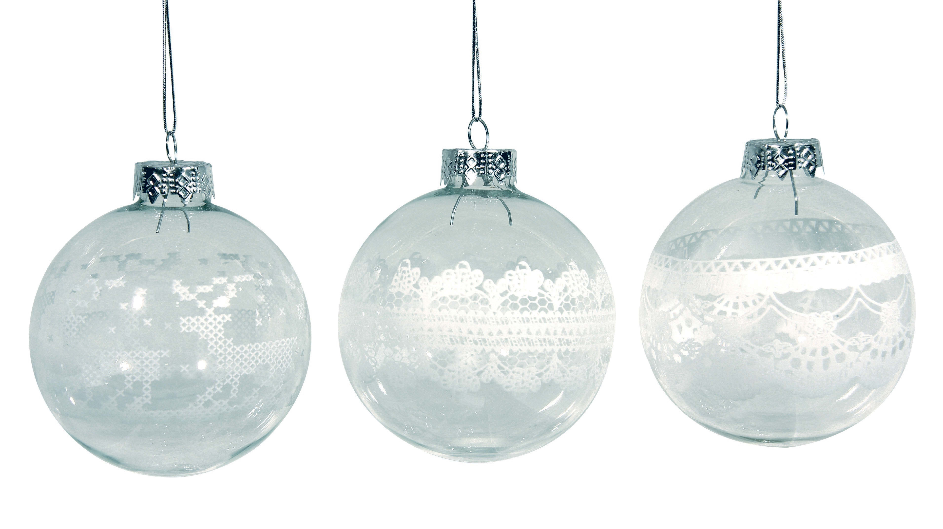 GIOCOPLAST NATALE SP - GCP48110996 SFERA IN VETRO D.80 DECORI ASS. BIANCHI,
