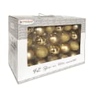 GIOCOPLAST NATALE SP - GCP48118149 VALUE PACK 42 SFERE VETRO ORO MET-MATT-G