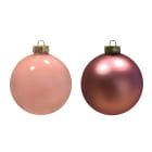 GIOCOPLAST NATALE SP - GCP48120584 SFERA VETRO ROYAL 80MM PINK