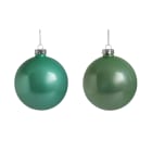 GIOCOPLAST NATALE SP - GCP48121165 SFERA VETRO PERLATA ROYAL 80MM GREEN TEA