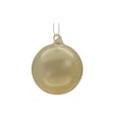 GIOCOPLAST NATALE SP - GCP48121180 SFERA VETRO ROYAL CLEAR 80MM GOLD