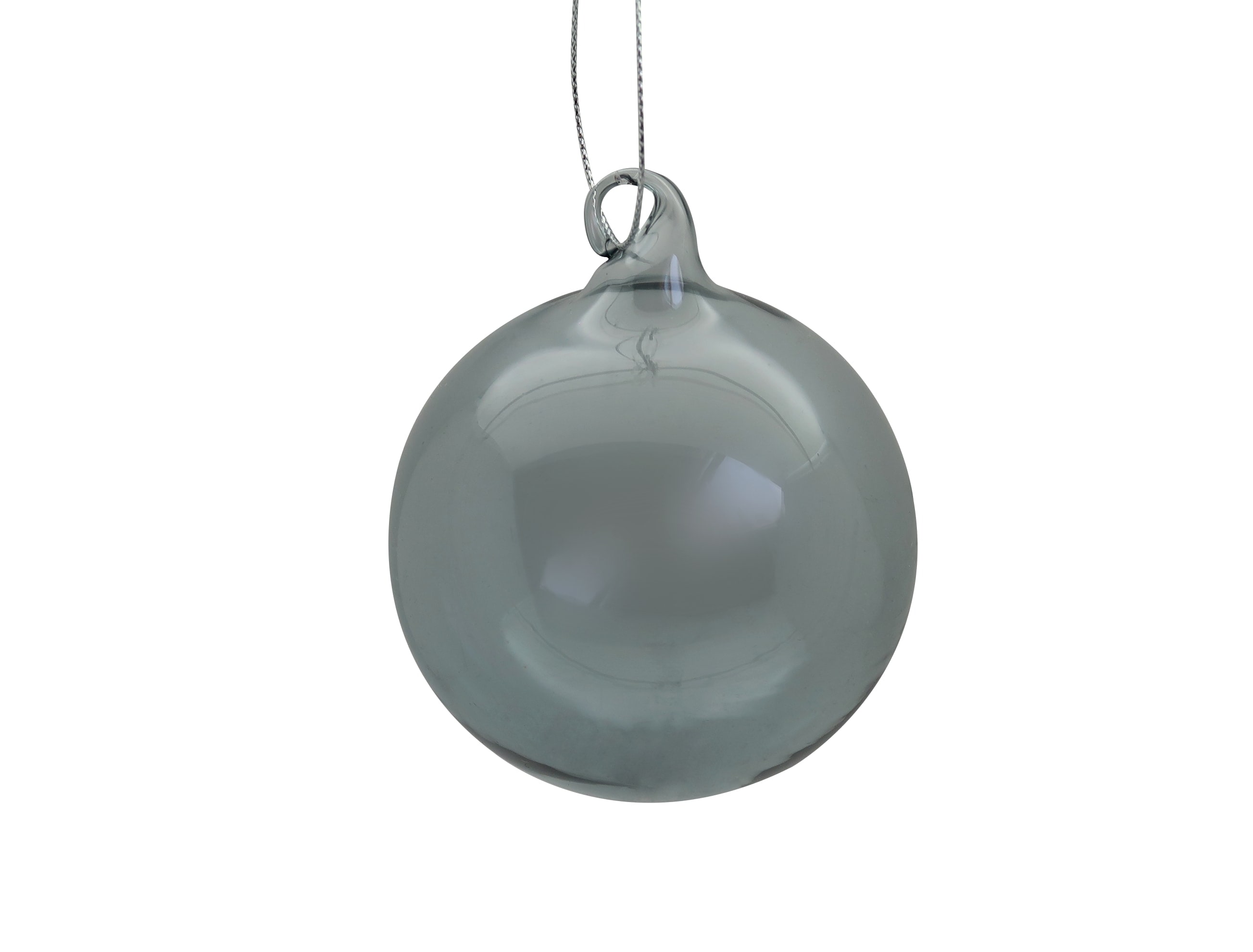 GIOCOPLAST NATALE SP - GCP48121182 SFERA VETRO ROYAL CLEAR 80MM FUME