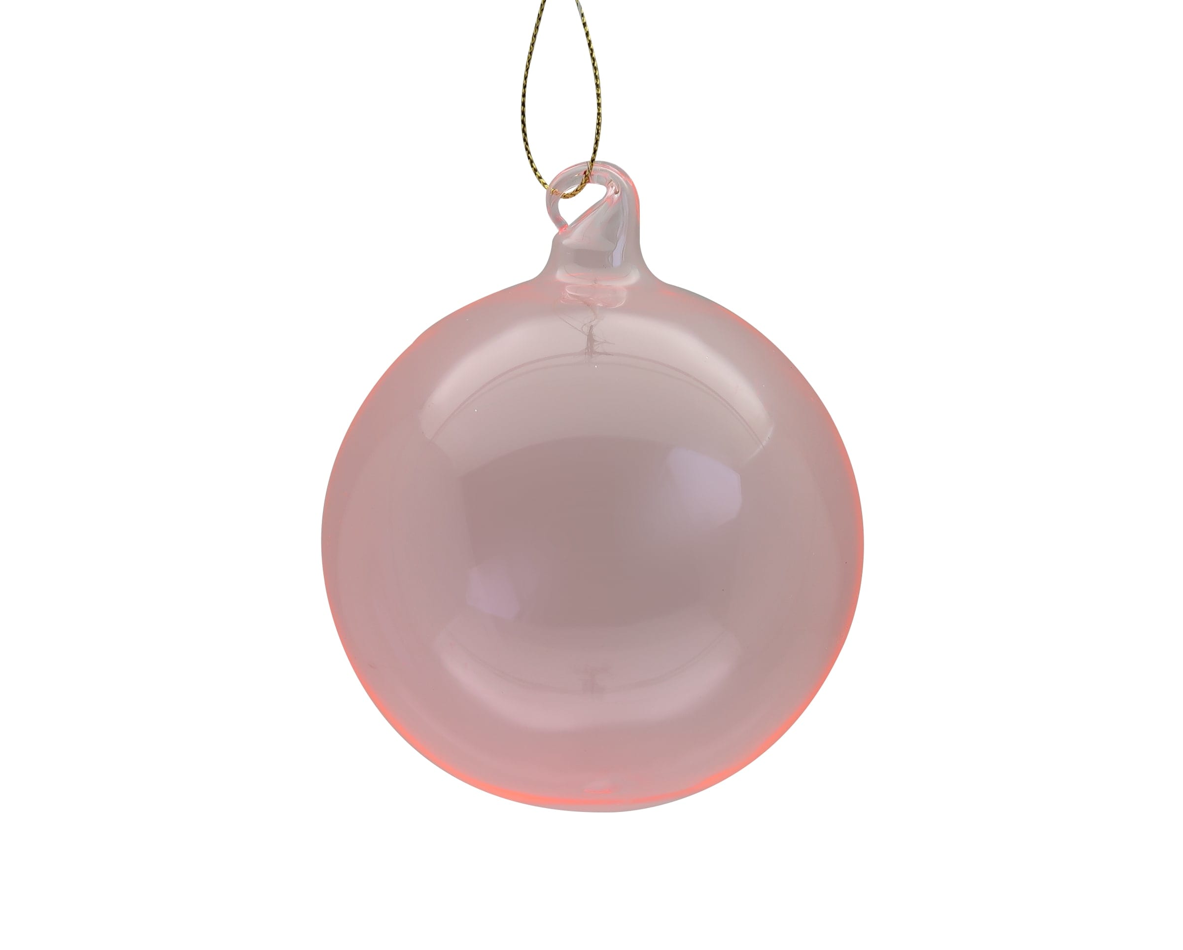 GIOCOPLAST NATALE SP - GCP48121194 SFERA VETRO ROYAL CLEAR 100MM PINK