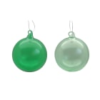 GIOCOPLAST NATALE SP - GCP48121197 SFERA VETRO ROYAL CLEAR 100MM GREEN TEA