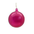 GIOCOPLAST NATALE SP - GCP48121198 SFERA VETRO ROYAL CLEAR 100MM MAGENTA