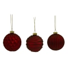 GIOCOPLAST NATALE SP - GCP48122101 SFERA VETRO PRESTIGE 80MM RED, MOD. ASS.