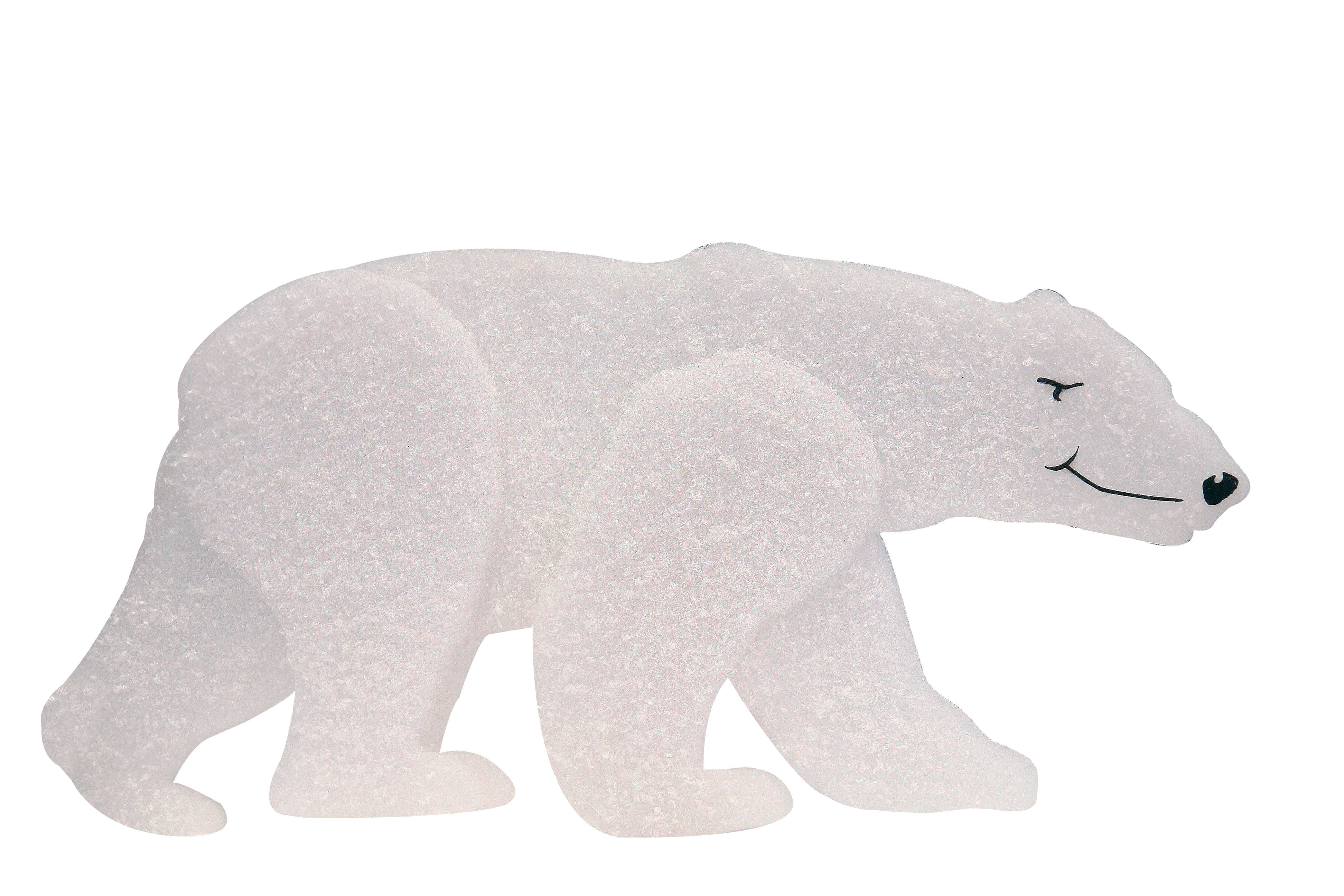 GIOCOPLAST NATALE SP - GCP70010787 ORSO OVATTATO CHE CAMMINA, GLITTERATO