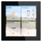 MDT ITALIA SRL - EYGGTS-04TS.01S TASTIERA KNX SMART SEC. 4 ,VETRO, NERO