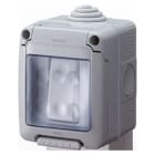 GEWISS - GEWGW27832 CONTENITORE COMPLETO APPARECCHI SYSTEM STAGNO - CON INTERRUTTORE BIPOLARE 16AX - IP55 - GRIGIO RAL 7035
