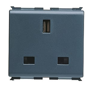 GEWISS - GEWGW30219 PRESA 2P+T 13A BRITISH STD CON SCHERMI