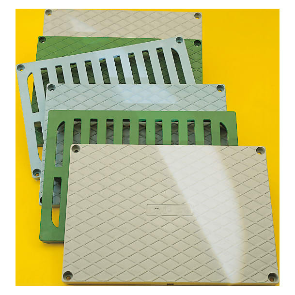 GEWISS - GEWDX59911 COPERCHIO GRIGLIATO AD ALTA RESISTENZA - GRIGIO - PER POZZETTI 550X550X520