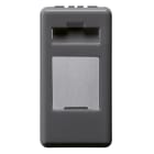 GEWISS - GEWGW21270 CONTENITORE VUOTO PREDISPOSTO PER ALLOGGIAMENTO CONNETTORI - AMP / KEYSTONE JACK - 1 MODULO-SYSTEM BLACK