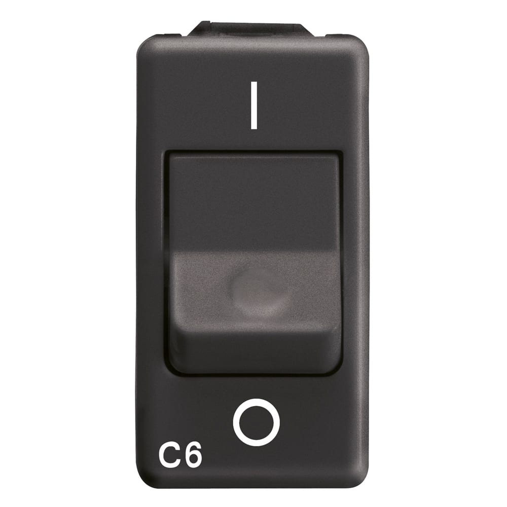 GEWISS - GEWGW21434 INTERRUT.AUT.MAGN.1P+N C6 3KA 230V SY/BK