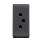 GEWISS - GEWGW21351 PRESA SVIZZERA 250V ac - 2P+T 10A - TIPO 12 - 1 MODULO - SYSTEM BLACK