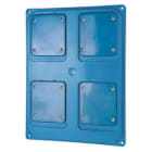 GEWISS - GEWGW68748A PANNELLO 4 FLANGE 85X75 AZZ