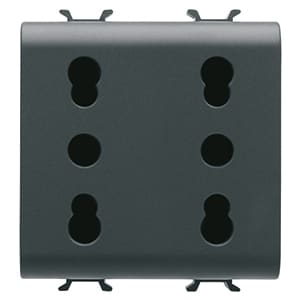 GEWISS - GEWGW12208 PR.DOPPIA 2P+T 16A P17-11 BIV.ST.ITA.N.
