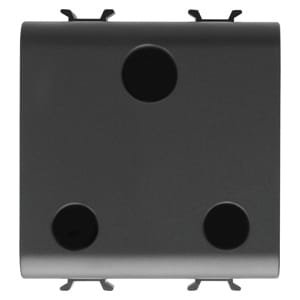 GEWISS - GEWGW12298 PRESA STANDARD INDIANO-SUDAFRICANO 250V ac - 2P+T 16A - 2 MODULI - NERO SATINATO - CHORUSMART