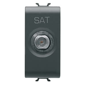 GEWISS - GEWGW12372 PRESA TV/SAT 1M PASS.5DB C.F-FEMM.NERO