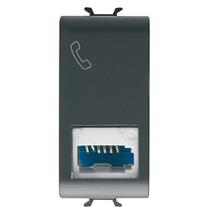GEWISS - GEWGW12406 CONN.TELEFONICO ST.INGLESE NERO