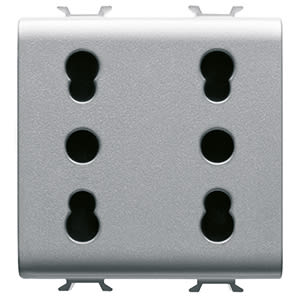 GEWISS - GEWGW14208 PR.DOPPIA 2P+T 16A P17-11 BIV.ST.ITA.T.