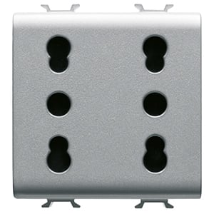 GEWISS - GEWGW14208 PR.DOPPIA 2P+T 16A P17-11 BIV.ST.ITA.T.