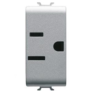 GEWISS - GEWGW14286 PRESA 1M 2P+T 15A ST.USA TITANIO