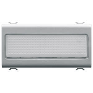 GEWISS - GEWGW14656 SEGNAPASSO - 12V ac/dc / 230V ac 50/60 Hz - OPALE - 4 MODULI - TITANIO - CHORUSMART