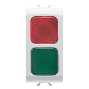 GEWISS - GEWGW10629 SPIA DI SEGNAL.DOPPIA ROSSO/VERDE BIANCO