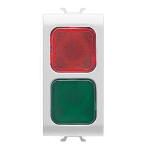 GEWISS - GEWGW10629 SPIA DI SEGNAL.DOPPIA ROSSO/VERDE BIANCO
