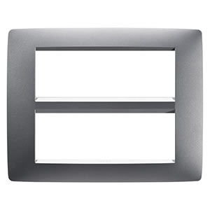 GEWISS - GEWGW16112VT PLACCA ONE 6+6M TITANIO