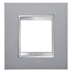 GEWISS - GEWGW16222VT PLACCA LUX INT.2M TITANIO