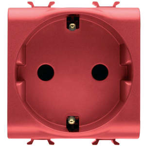 GEWISS - GEWGW10351 PR.2M 2P+T 16A+MORS.ST.SPA.ROSSA