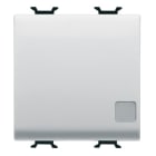 GEWISS - GEWGW10103F INVERTITORE UNIPOLARE 250V ac - MORSETTI CABLAGGIO RAPIDO - 16AX ILLUMINABILE - CON LENTE NEUTRA SOSTITUIBILE - 2 MODULI - BIANCO LUCIDO - CHORUSMART