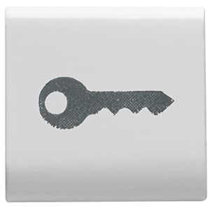GEWISS - GEWGW10543 TASTO INTERCAMBIABILE CHIAVE BIANCO