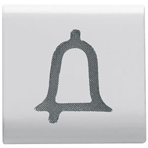 GEWISS - GEWGW10544 TASTO INTERCAMBIABILE - 22X22mm - CAMPANELLO - BIANCO LUCIDO - CHORUSMART