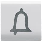GEWISS - GEWGW10544 TASTO INTERCAMBIABILE - 22X22mm - CAMPANELLO - BIANCO LUCIDO - CHORUSMART