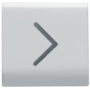 GEWISS - GEWGW10546 TASTO INTERCAMBIABILE - 22X22mm - FRECCIA ORIZZONTALE - BIANCO LUCIDO - CHORUSMART