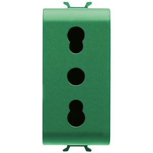 GEWISS - GEWGW10223 PR.1M 2P+T 16A BIV.P17-11 ST.ITA.VERDE