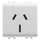GEWISS - GEWGW10307 PRESA STANDARD AUSTRALIANO 250V ac - 2P+T 15A - 2 MODULI - BIANCO LUCIDO - CHORUSMART