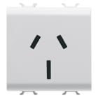 GEWISS - GEWGW10307 PRESA 2M 2P+T 15A ST.AUSTRALIANO BIANCO