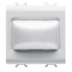 GEWISS - GEWGW10631 SPIA SPORGENTE - 12V ac/dc / 230V ac 50/60 Hz - OPALE - 2 MODULI - BIANCO LUCIDO - CHORUSMART