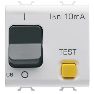 GEWISS - GEWGW10482 INT.DIF.MAGN.1P+N C6 10MA 230V AC 3KA B.
