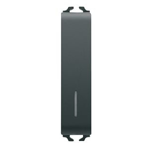 GEWISS - GEWGW12162 PULSANTE 1/2M 1P NA 10A ILL.LOC.NERO